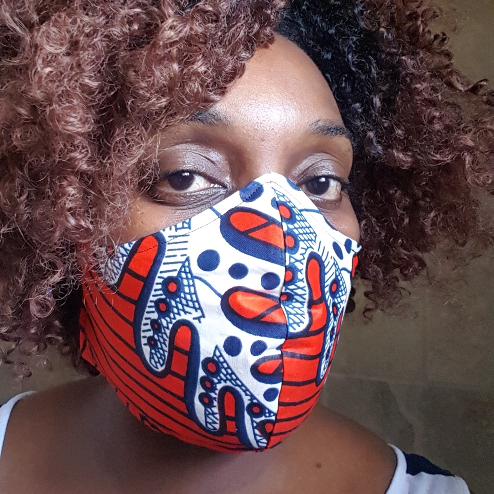 3 Layer Reversible Reusable Contoured Face Mask